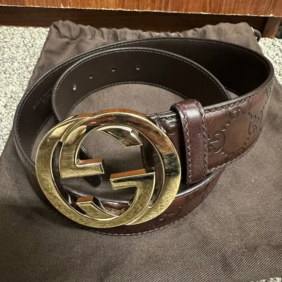 Gucci leather Belt